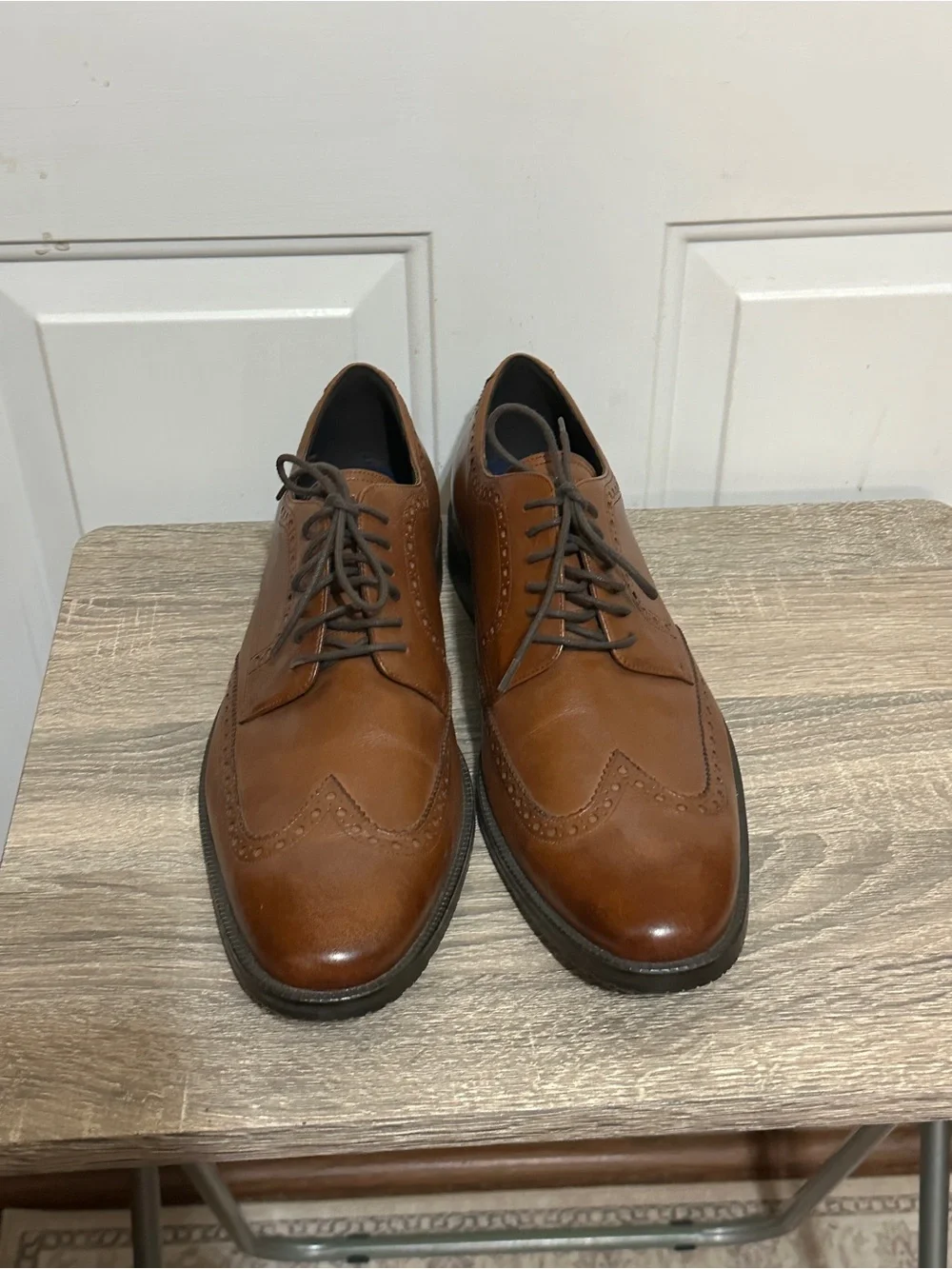 COLE HAAN Mens Dress Shoes 'Me Wing Oxford' Lace up C34598 Tan size 13M